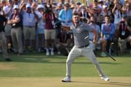 Bryson DeChambeau celebrates his US Open win